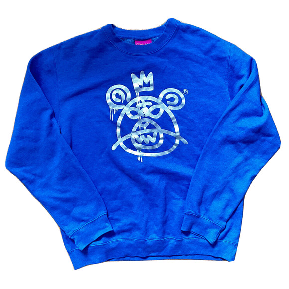 Mishka Other - Mishka Sweater Mens L Large Vintage MNWKA Blue Street Bear Pullover Sweatshirt